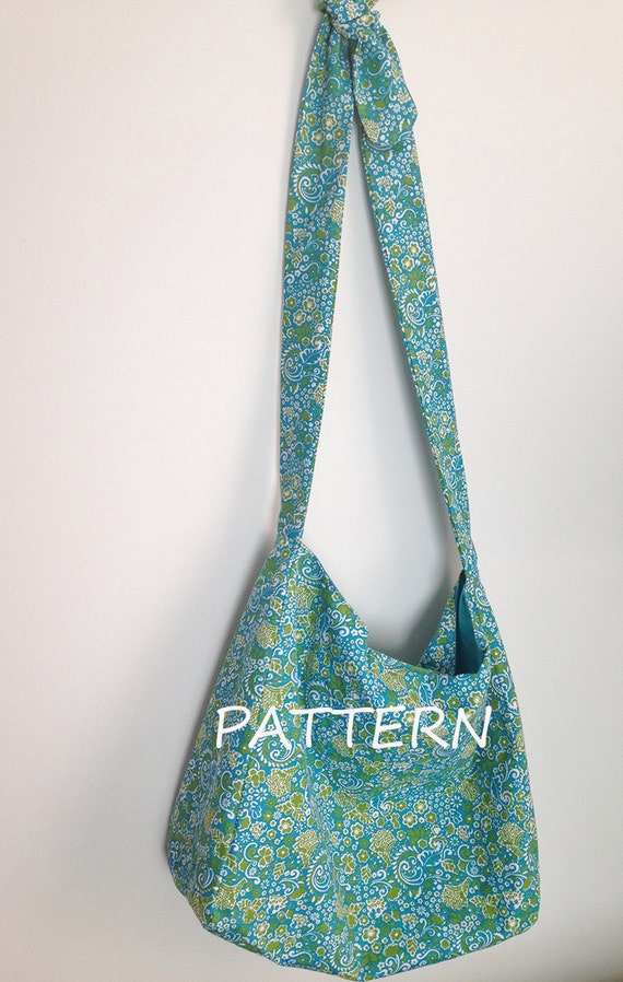 Hobo bag pattern, cross body bag pattern, sling bag pattern, slouch ...