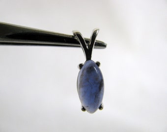 Iolite Marquis Sterling Silver Pendant RKS384
