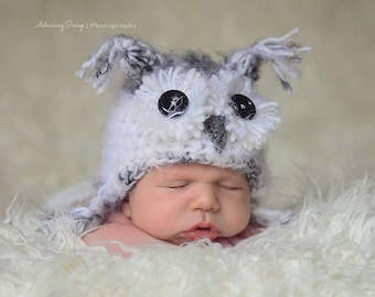 Baby Hedwig Owl Hat Newborn 0 3m Harry Potter Crochet Photo Prop Baby Clothes boy girl Gender Neutral SUPER SOFT & CUTE