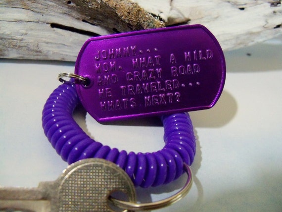 Personalized Dog Tag Keychain- Gift for Mothers Day Gift for Mom Hand ...
