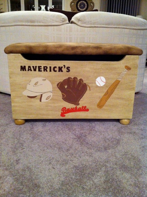 Baseball Themed Toy Box