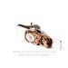 Silver Steampunk Tie Clip
