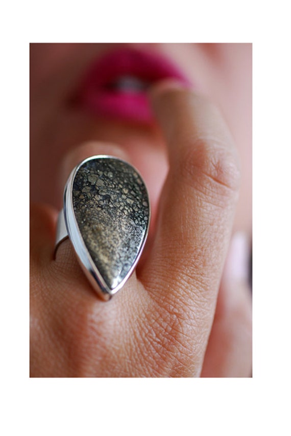 apache tear wedding ring