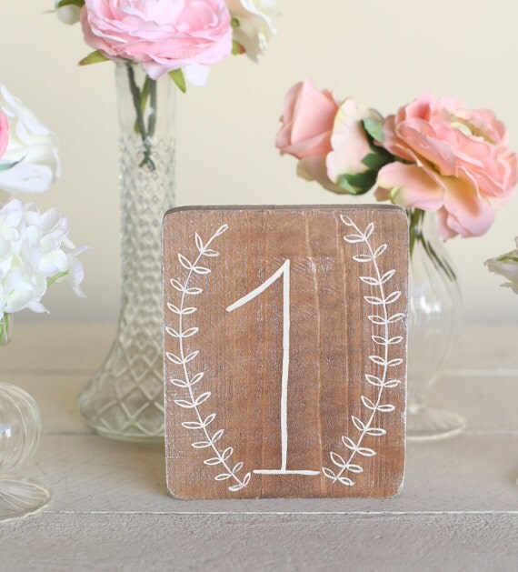 Rustic Wedding Table Numbers (Item Number MHD100002) Morgann Hill Designs by braggingbags