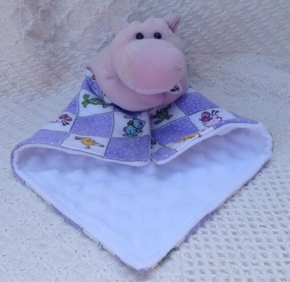 hippo lovey blanket