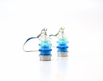 Ice Drop Earrings made from New LEGO® Pieces, Geek Earrings, Dangly Earrings