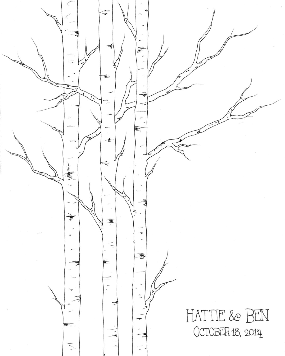 winter wedding guest book small aspen tree thumbprint tree winter wedding guest book small aspen tree thumbprint tree