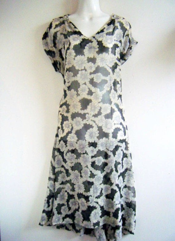 late 30s early 40s party dress with by sugarshackvintage on Etsy