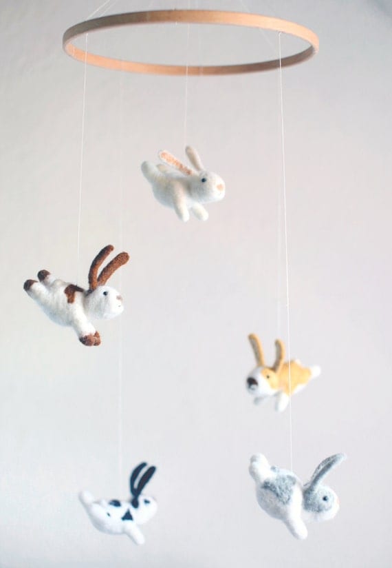 Bunny mobile animal mobile