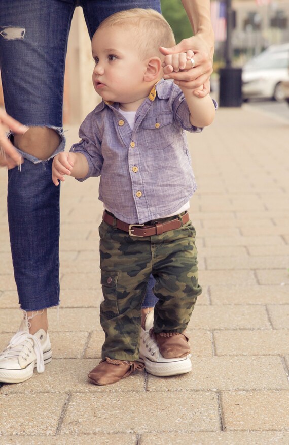 Toddler/Baby Boy's Dress Belt Brown Leather