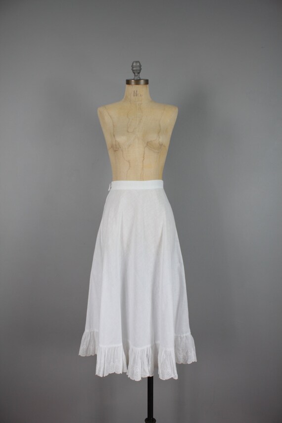 victorian skirt white