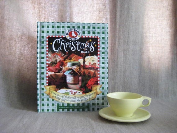 Gooseberry Patch Christmas Book 3 + Vtg Cup & Saucer ~ Delicious, old-fashioned recipes, handmade holiday gifts and ideas for frosty fun! by dewdropdaisies