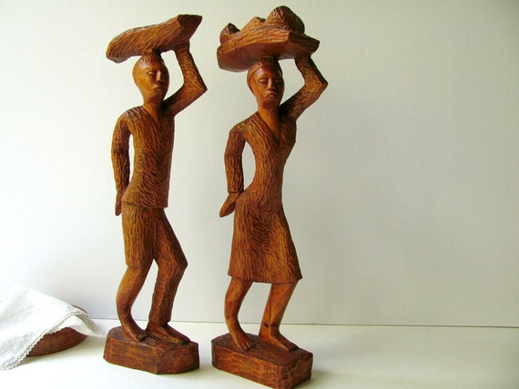 tall african figurines