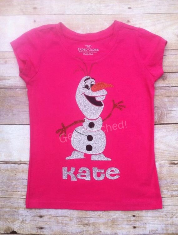 Items similar to Personalized Elsa Shirt FROZEN, Olaf, Anna SPARKLE on Etsy