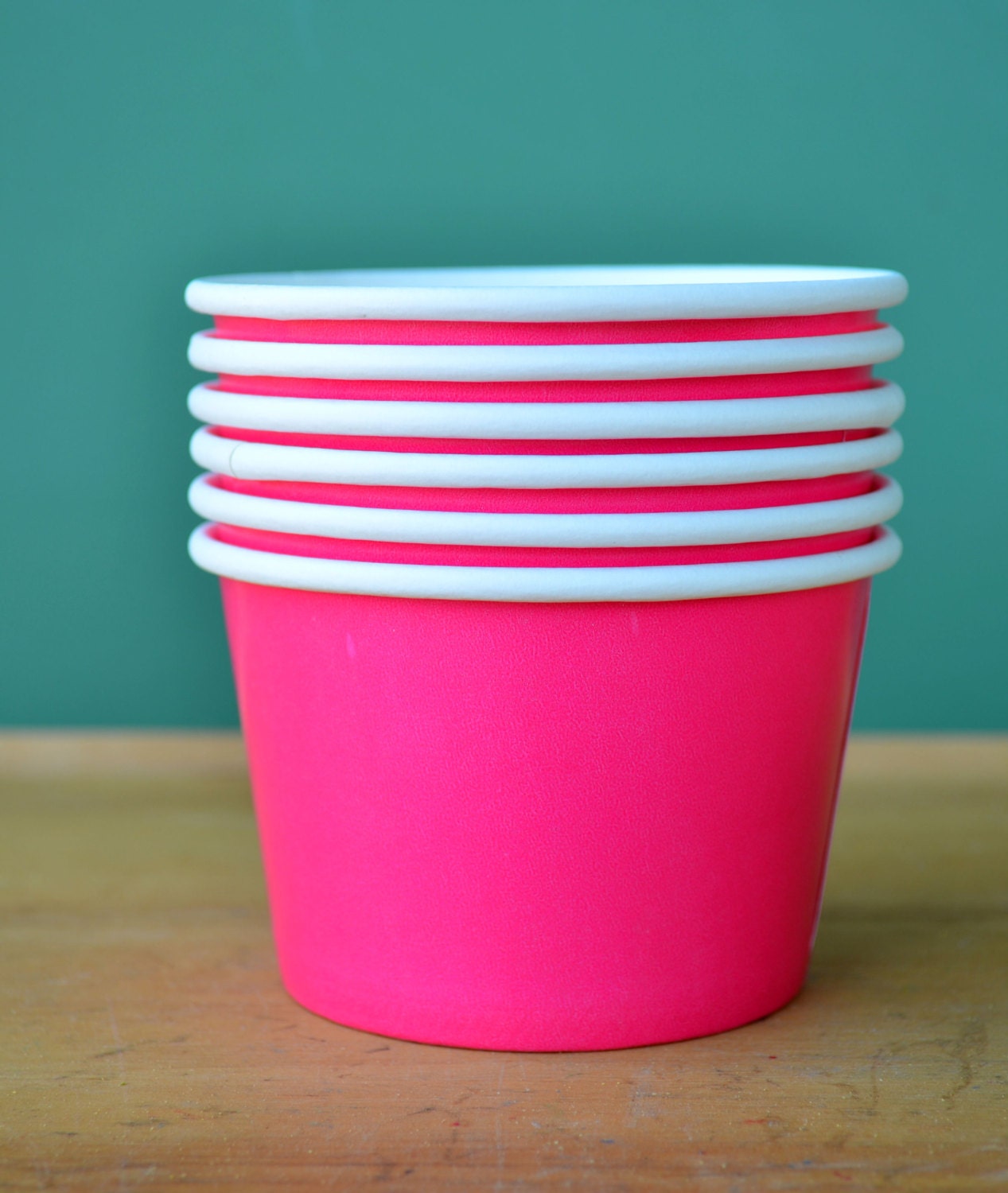 12 Pink Ice Cream Cups FINAL CLEARANCE Sale Set by MyLittleOtter