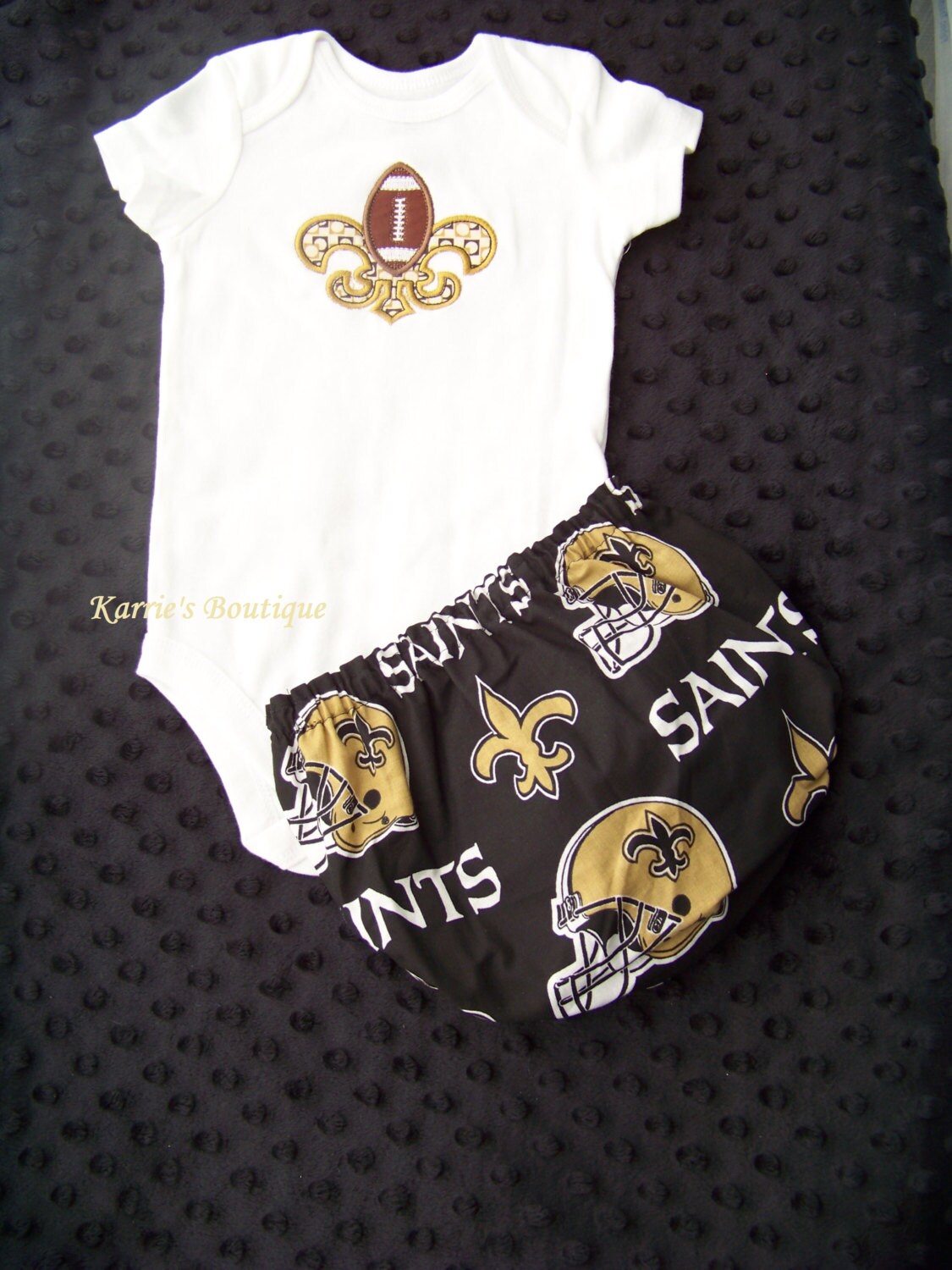 Saints Onesie & Diaper Cover or Short Set / BOY / Game Day