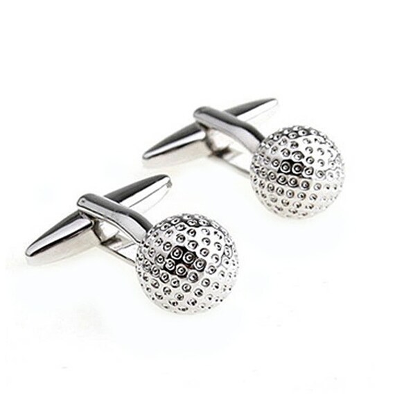 Golf Ball Cufflinks Groomsmen Gift Men's Jewelry