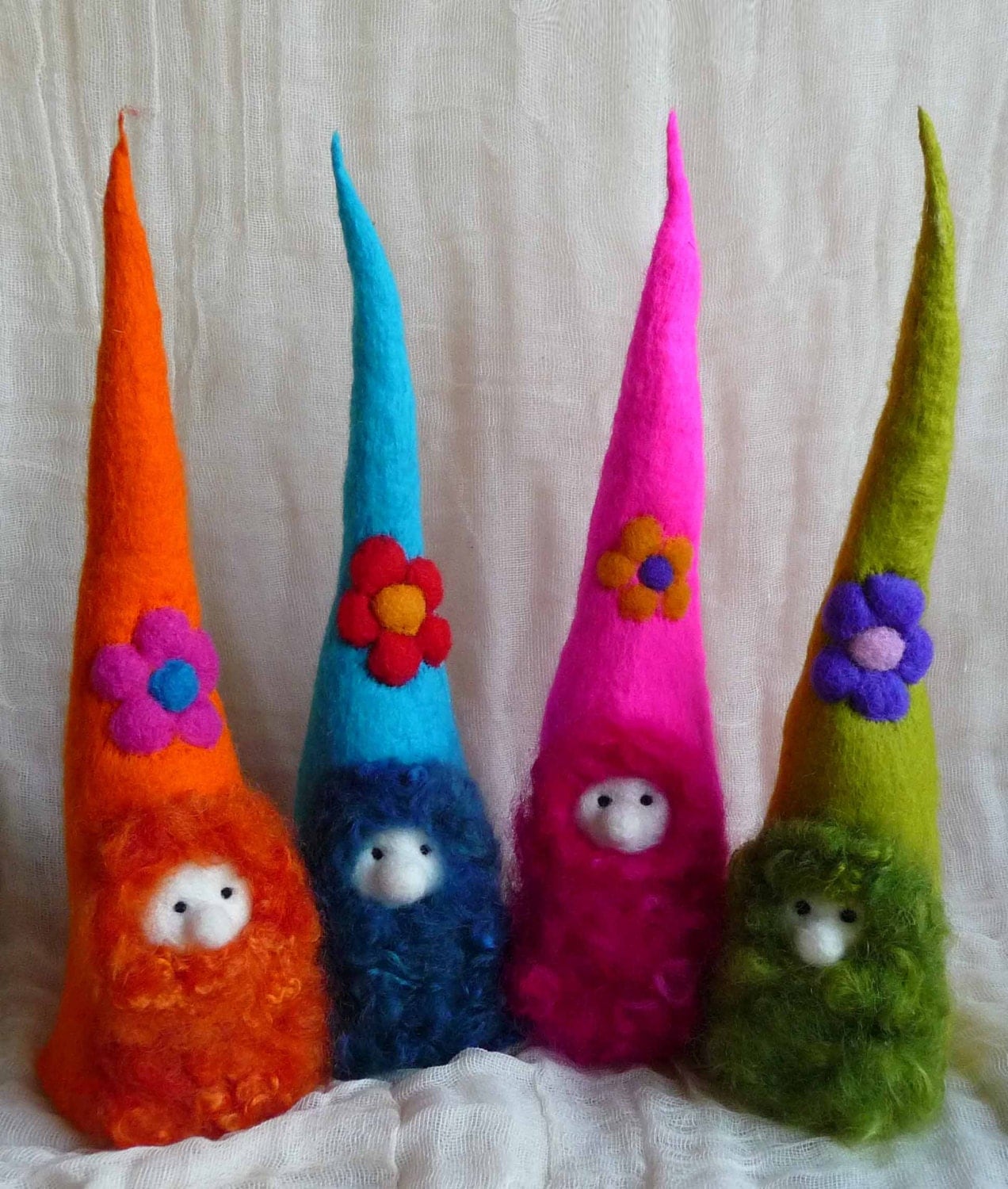 felted fairy gnome handmade wool felt fairyWaldorf