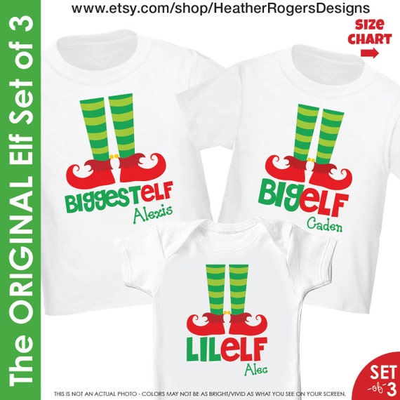 elf 1 elf 2 shirts