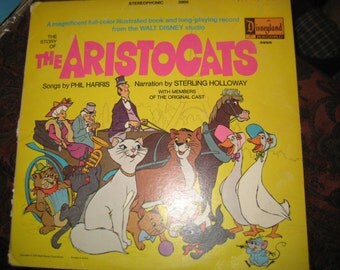 Vintage 1970 Walt Disney's The Aristocats Story And Songs Record - Num 