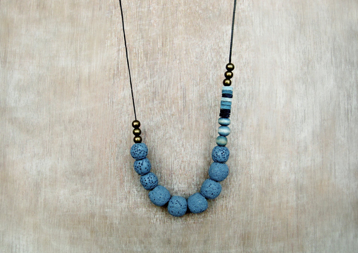 Blue Coral NecklaceSponge Coral Necklace Natural Stone