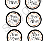 INSTANT DOWNLOAD, Trick or Treat Tag/Label Printables,Die Cuts, tags, Invitations, Cards, Digital Frames Il_170x135
