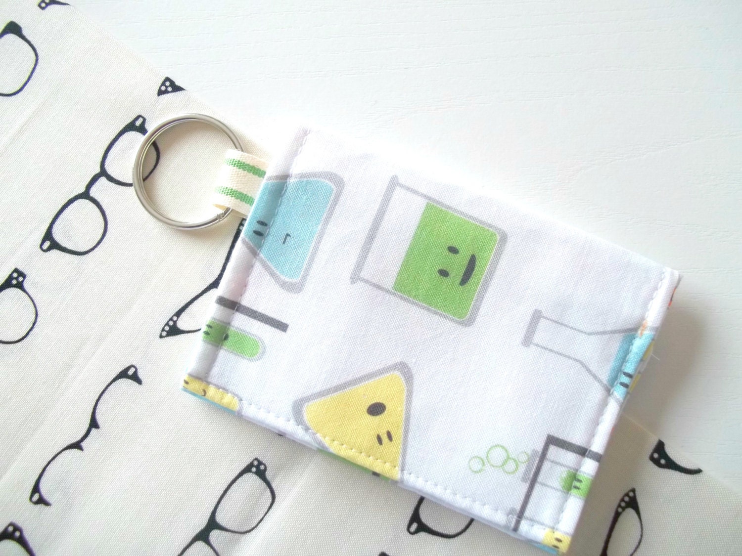 Business Card Holder Velcro Keychain Wallet Nerdy Wallet