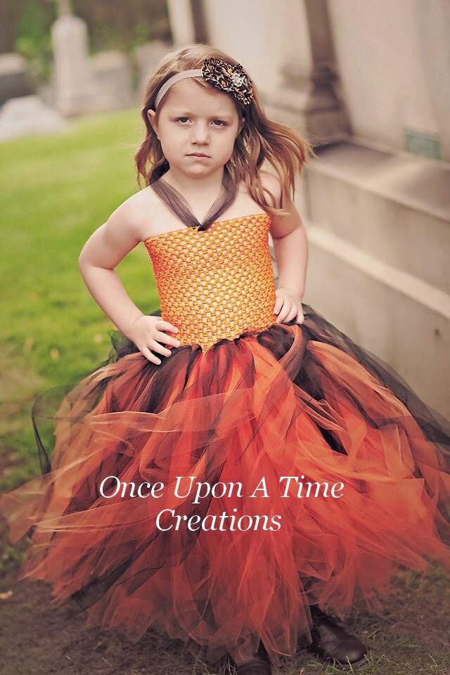 Orange and Black Tutu Dress Halloween Costume 3 6 9 12 18