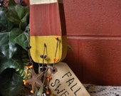 Candy Corn Make Do, Wood Halloween Decor, Primitive Country Accents, Fall Autumn Thanksgiving Holdiays