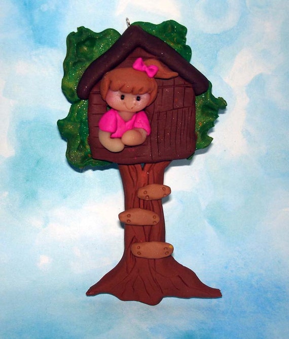 Treehouse Christmas Ornament Club House Tree Climber