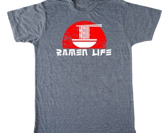 Ramen Life Men's shirt, ramen shirt, foodie t-shirt, chef shirt, asian t shirt, noodle t-shirt, japanese shirt, funny men's shirt, food pun