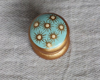 handpainted opulent soft gold and turquoise 50s inspired dresser knobs decorative knobs door knobs - Decorative Door Knobs handpainted opulent soft gold and turquoise 50s inspired dresser knobs decorative knobs door knobs - Decorative Door Knobs
