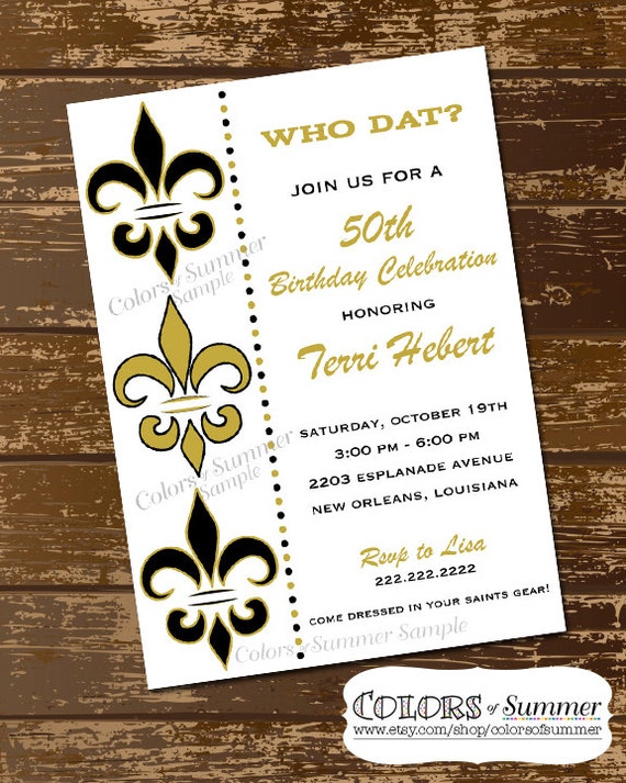 Fleur De Lis Invitations 10