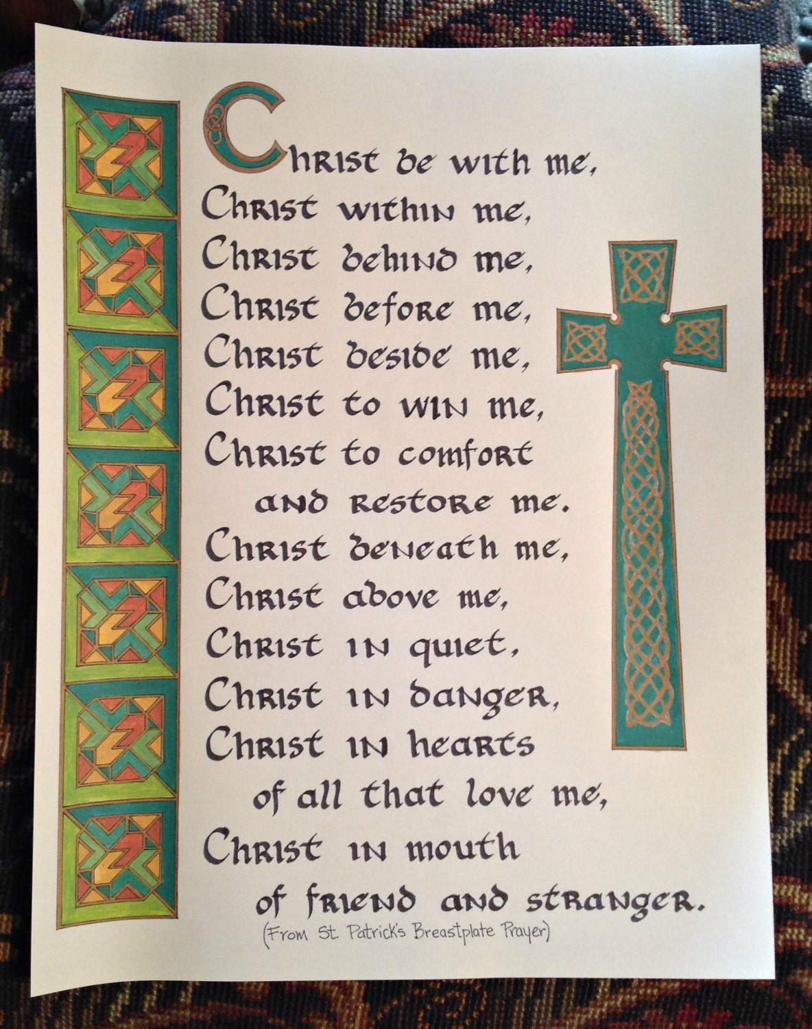 St Patrick's Prayer Printable Printable Word Searches