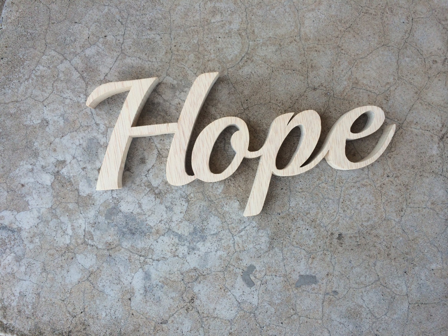 Wooden Hope Wall Hanging by NaomisCustomGifts on Etsy