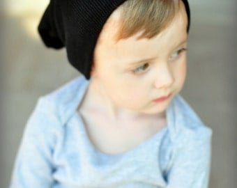 LITTLE MANS black,grey ,or navy slouchy hat