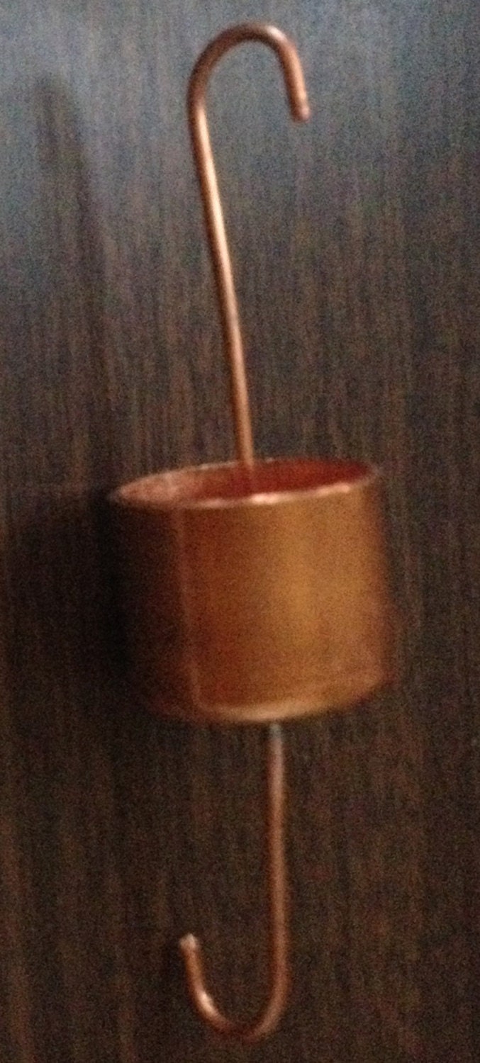 hummingbird feeder ant trap/moat 100 copper hand madefull