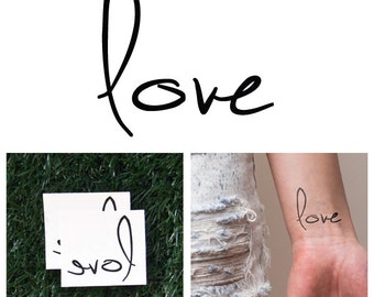 Love Yourself First Temporary Tattoo Set of 2