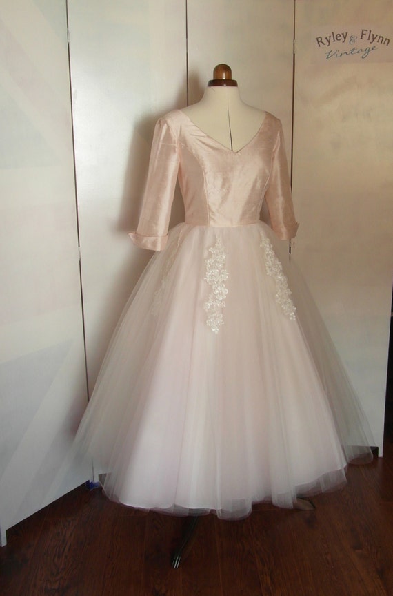 Items similar to The Fremont  Silk Tulle tea length 