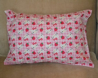 Travel Pillow Case / Child Pillow Case HELLO KITTY