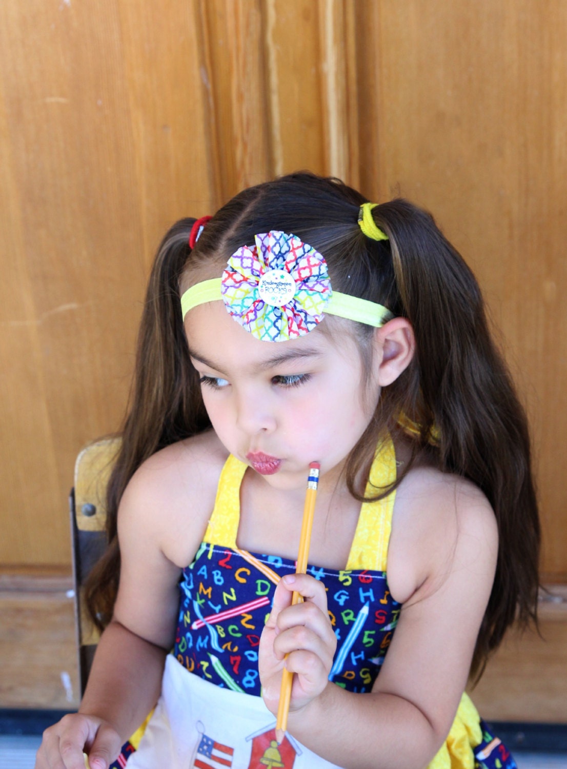 Kindergarten Headband Back to School Headband School Rocks Red Blue Kindergarten Headband Back to School Headband School Rocks Red Blue