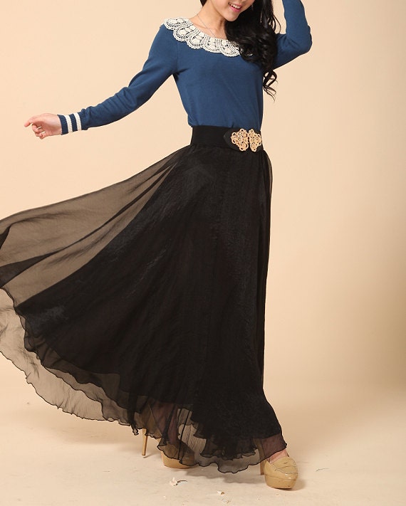 evening skirt long