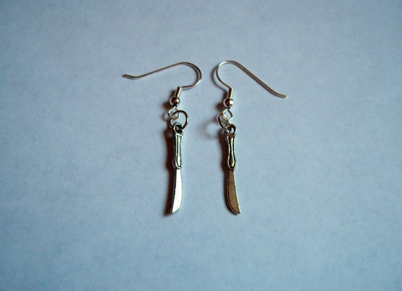 Knife Earrings by kreepshowkouture on Etsy