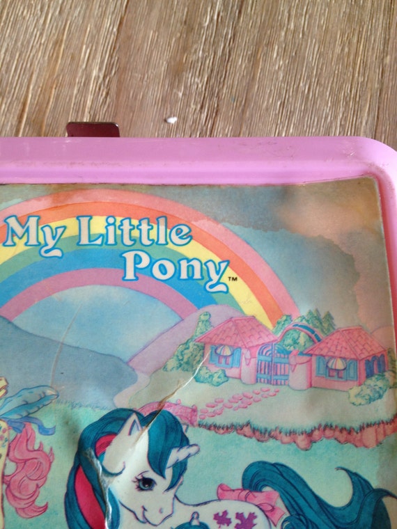 Vintage Pink My Little Pony Lunch Box and Thermos 1986 Aladdin