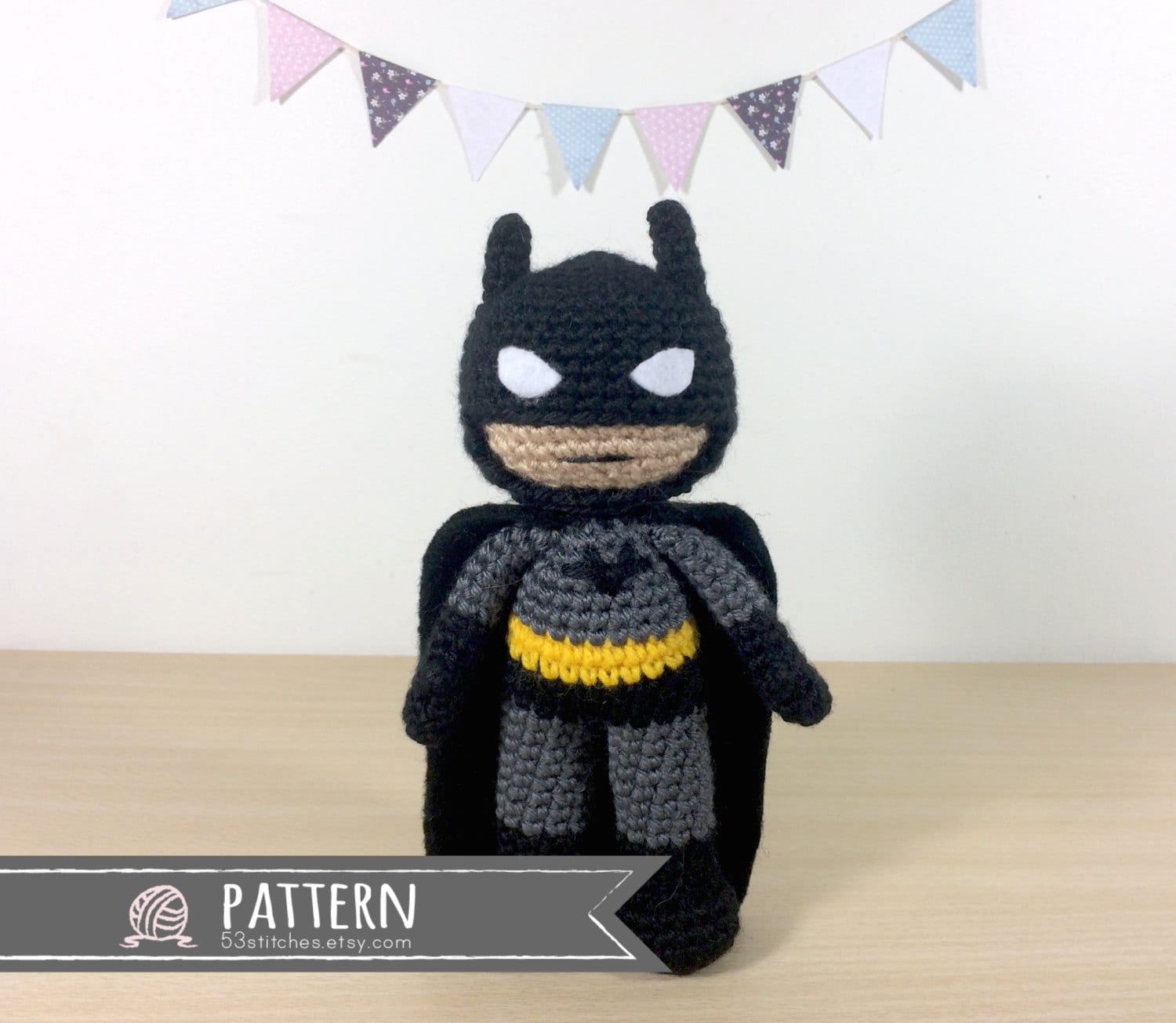 Batman Amigurumi Crochet Doll Pattern