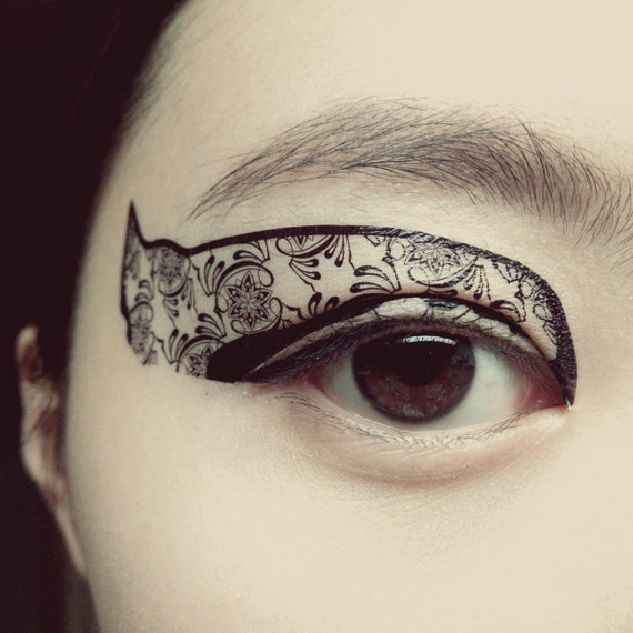 1 Pair Eye Fake Temporary Tattoo Dance Stage Makeup By Cclstore 