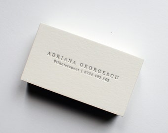 150 Custom Letterpress Business Cards
