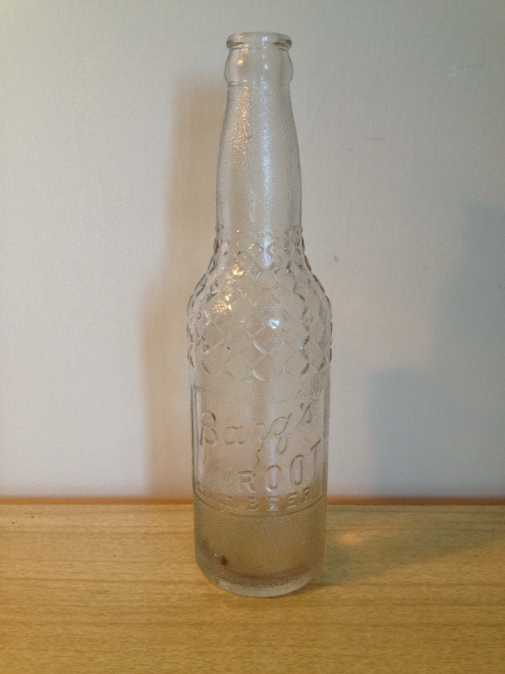 Vintage Barq's Root Beer Soda Bottle by BozCrawfordMantiques