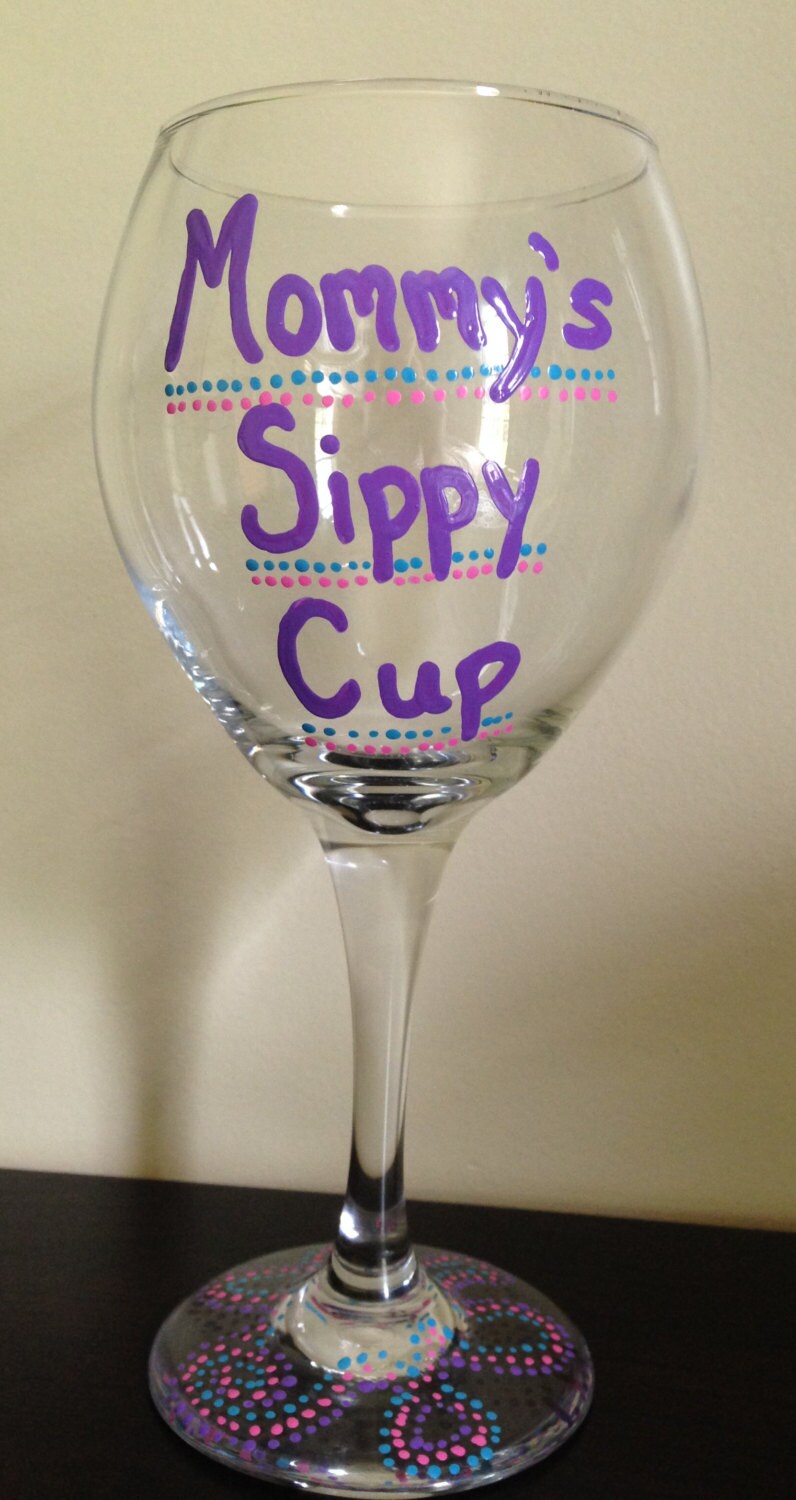 Mommy's Sippy Cup Wine Glass