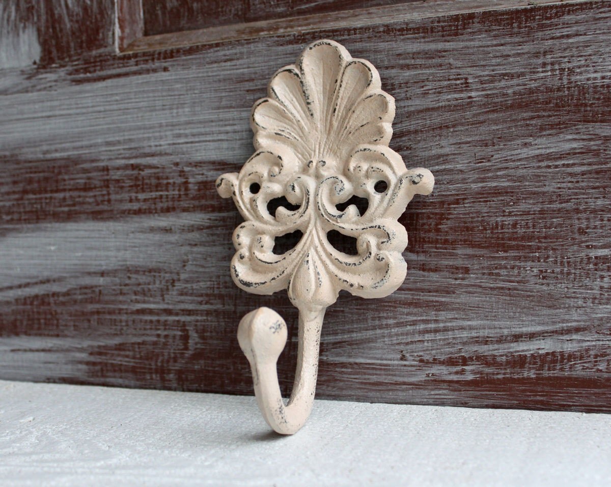 Coastal Beach Shell Hook Decorative Wall Hook Cast Iron